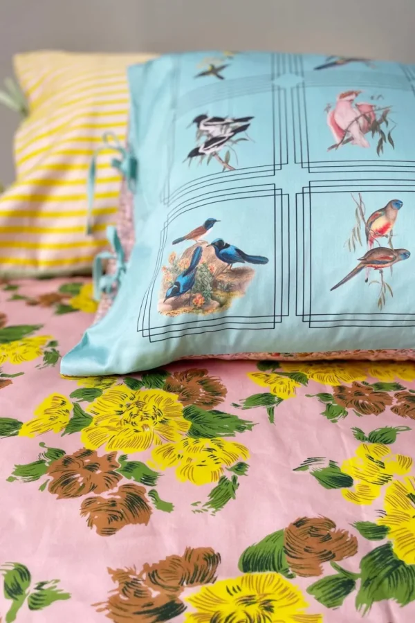Australian Birds Pillowcase Set *Organic Cotton