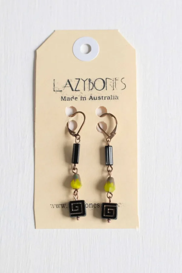 Black Key Earrings