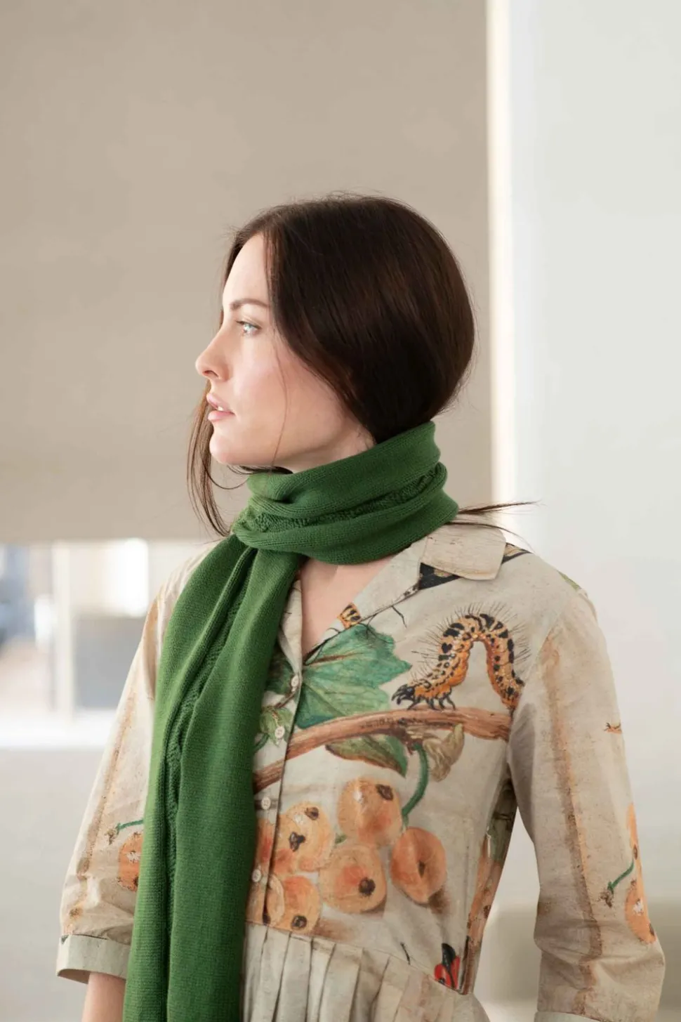 cable_scarf_juniper_organ_1.webp Cable Scarf Juniper *Organic Cotton