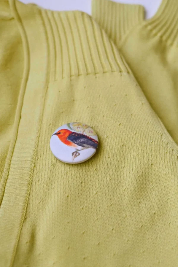 Carly Cardigan In Muted Lime *Organic Cotton