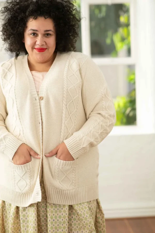 Charli Cardigan Oatmeal *Organic Cotton