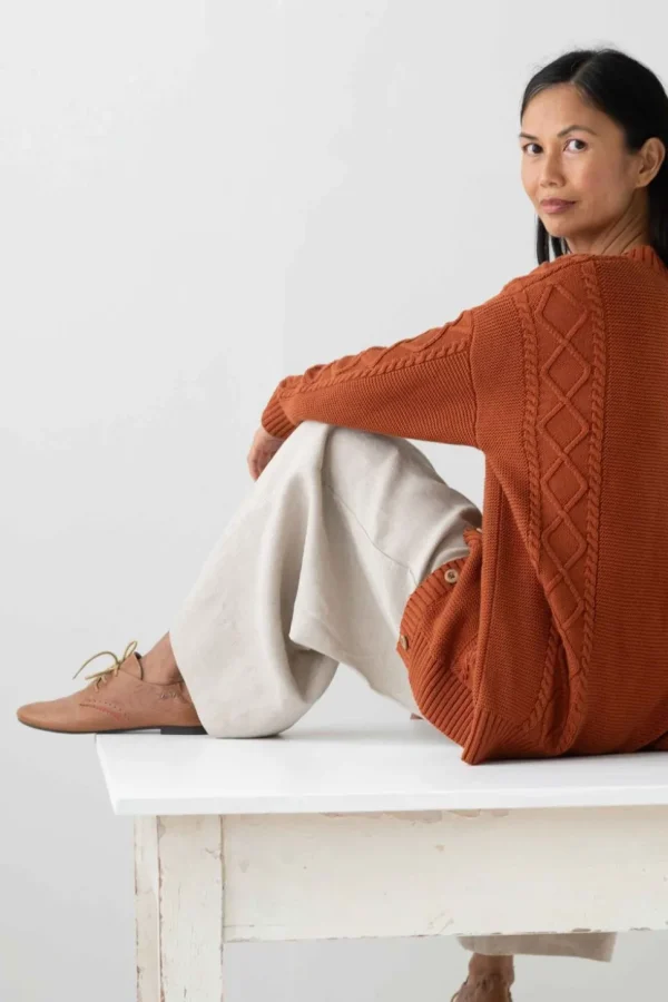 Charli Cardigan Rust