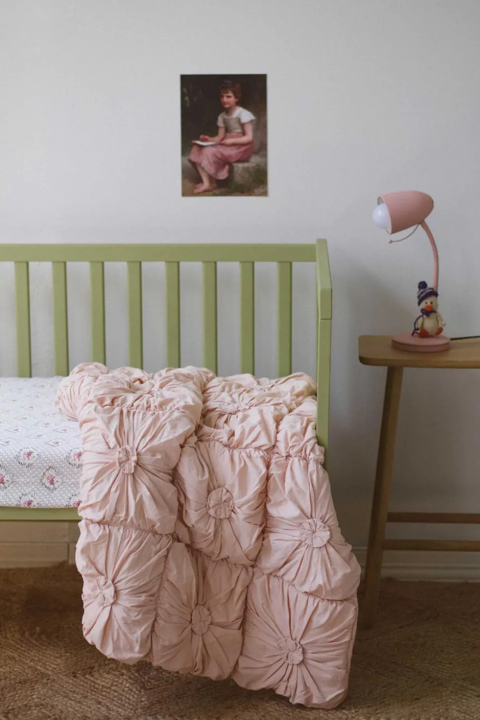 cot_quilt_rosette_tuscan__1.webp Cot Quilt Rosette Tuscan Pink *Organic Cotton