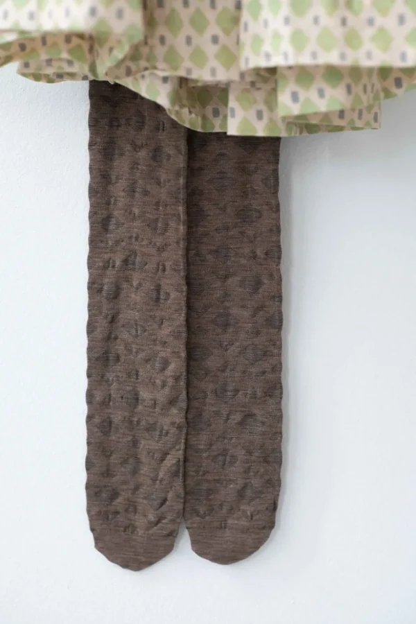 Deco Brown Wool Tights