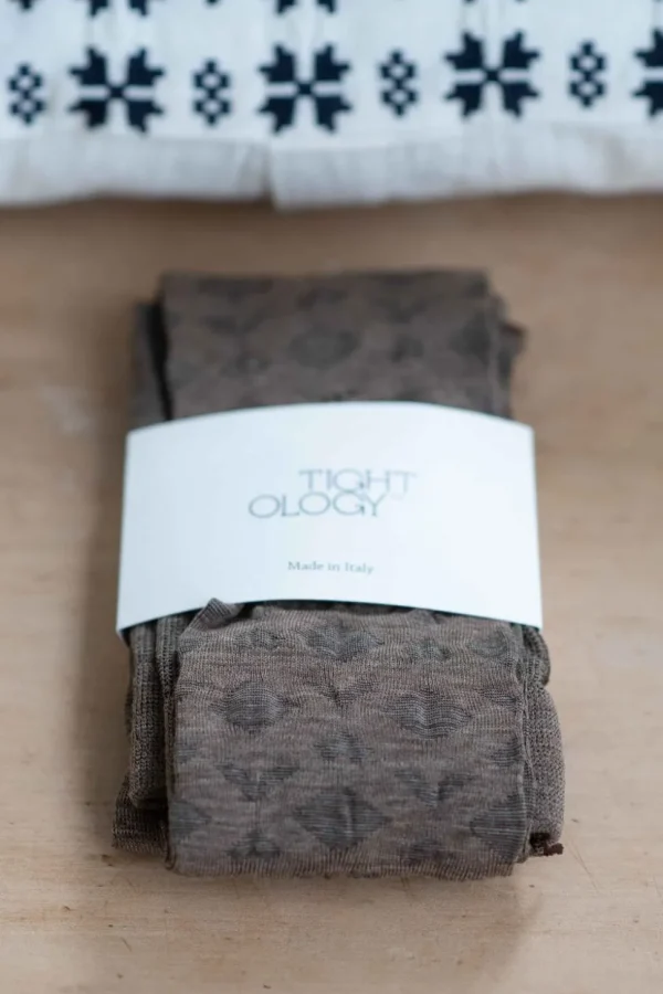 Deco Brown Wool Tights