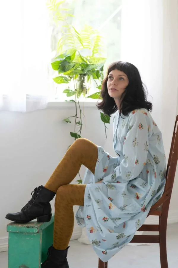 Deco Mustard Wool Tights