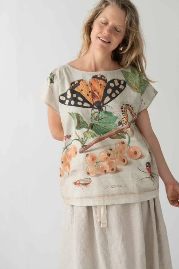 Eleanor Top In Insects Print