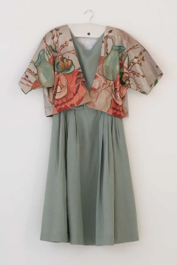 Eloise Short Sleeved Dress In Slate