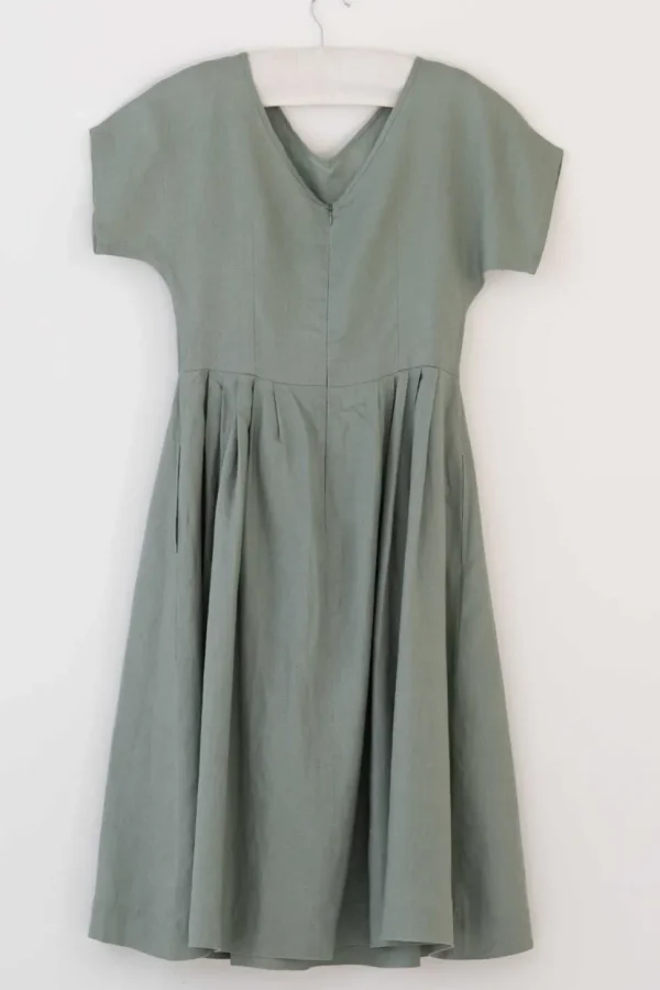 Eloise Short Sleeved Dress In Slate