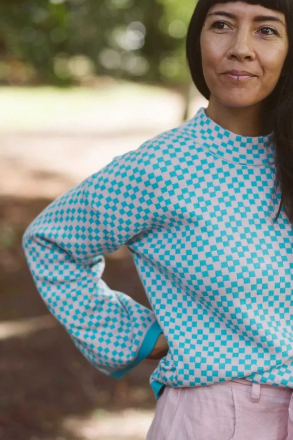 Freda Jumper In Checker *Organic Cotton