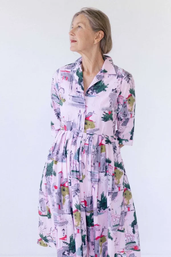 Gianna Dress In Sorrento *Organic Cotton