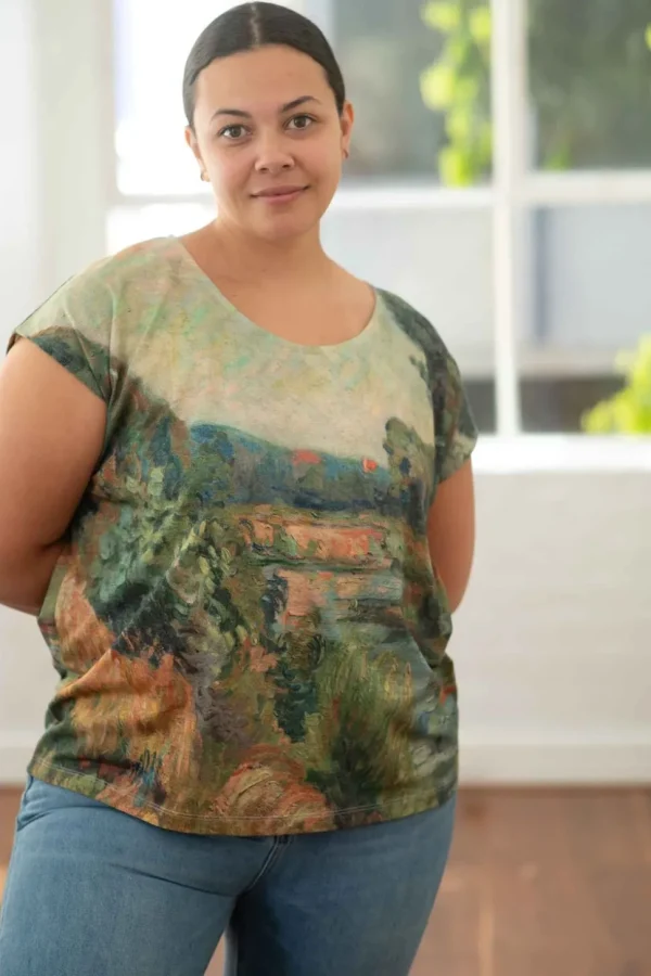 Leila Top Landscape *Organic Cotton