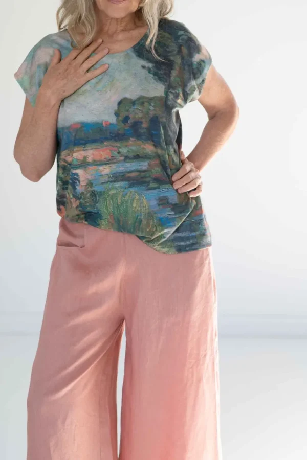 Leila Top Landscape *Organic Cotton