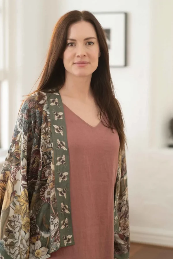 Love Grows Wild Crop Kimono