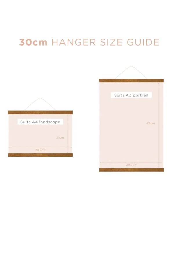 Magnetic Print Hanger 30Cm