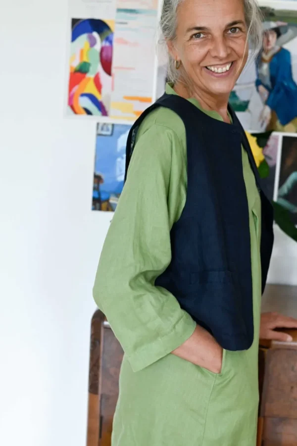 Marlo Vest In Dark Navy