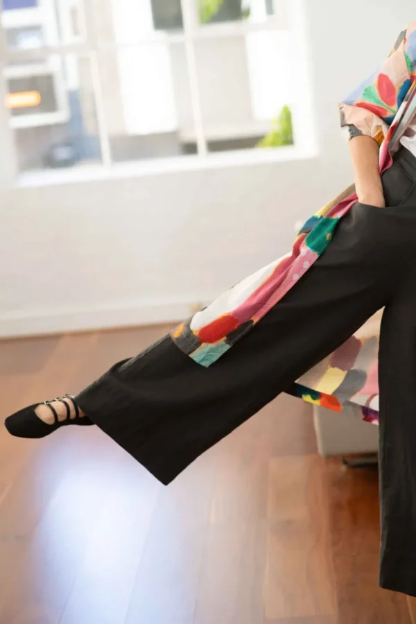 Ollie Linen Pant Carbon