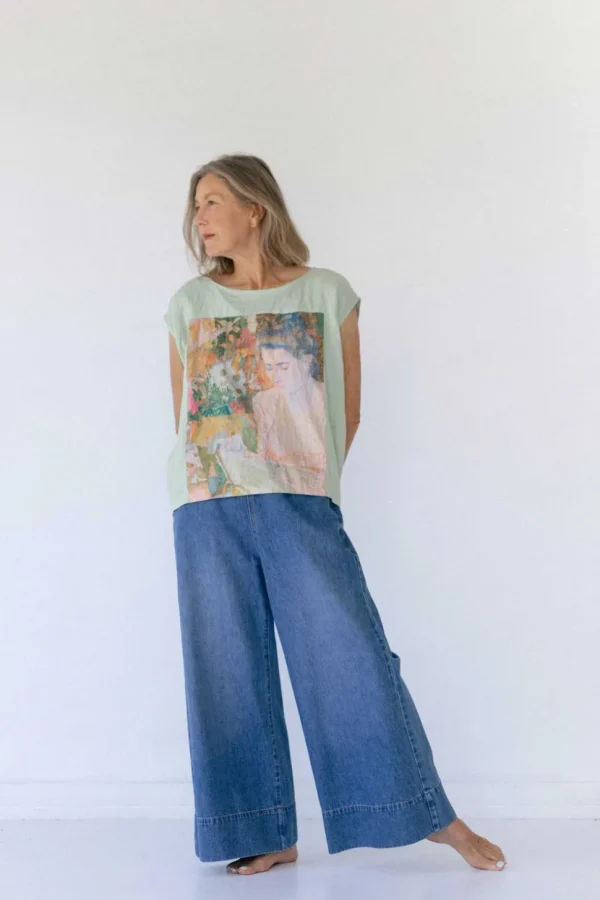 Ollie Pant In Denim *Organic Cotton