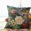 Painted Flowers Cushion Cover *Organic Cotton