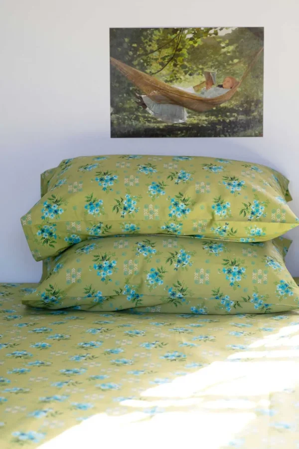 Pillowcase Set In Avonlea Moss *Organic Cotton