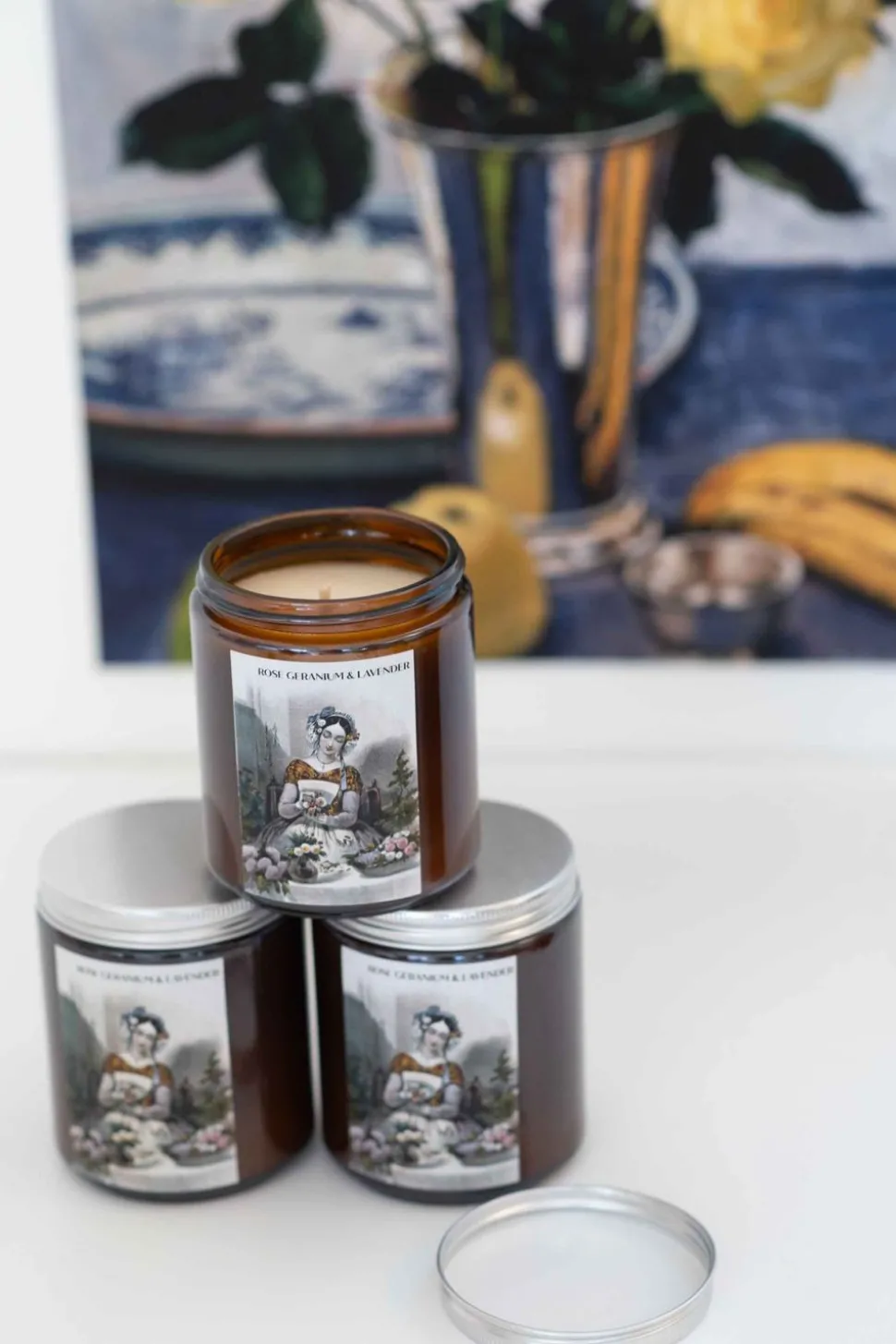 rose_geranium__lavender_s_1.webp Rose Geranium & Lavender Soy Candle