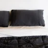 Rosette Pillowcase Set In Charcoal *Organic Cotton