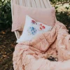 Rosette Pillowcase Set In Tuscan Pink *Organic Cotton