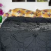 Rosette Quilt In Charcoal *Organic Cotton