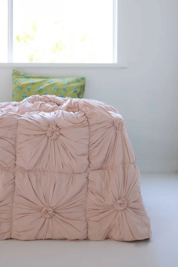 Rosette Quilt In Tuscan Pink *Organic Cotton