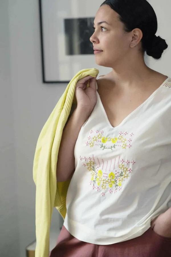 Sarah Top Creamy White