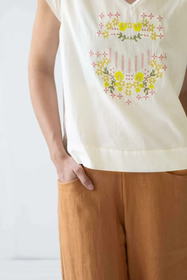 Sarah Top Creamy White