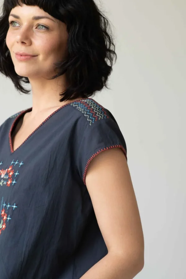 Sarah Top Parisian Blue