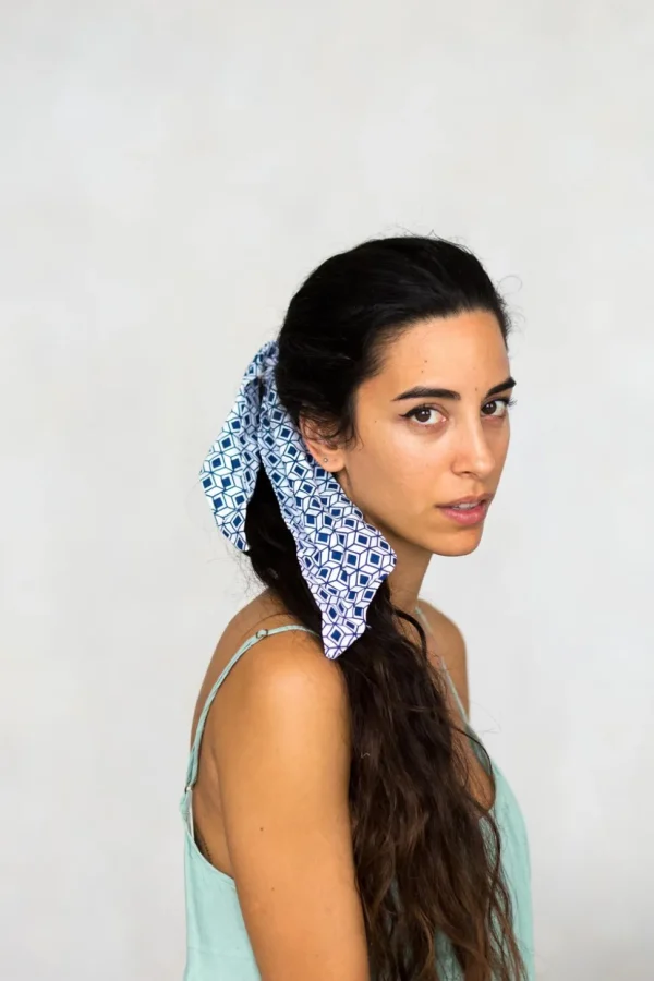 Scrunchie Scarf In Diamond