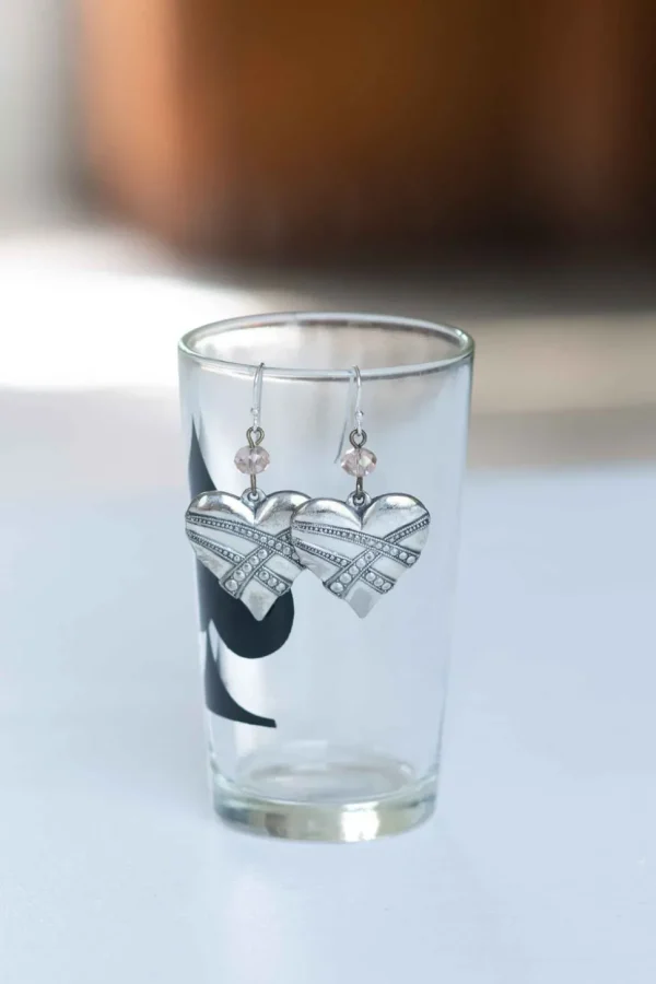 Silver Hearts Earrings