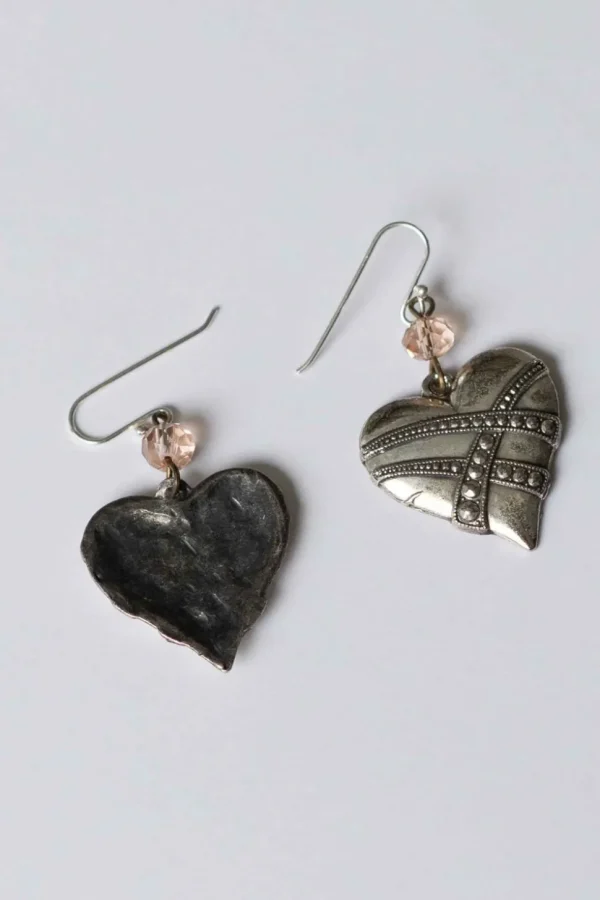 Silver Hearts Earrings