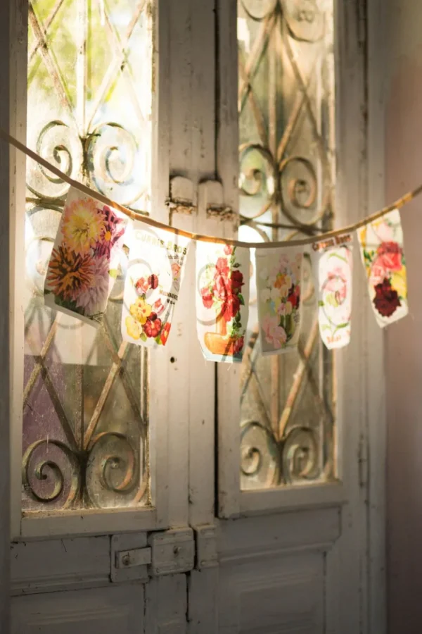 Vintage Flower Garland *Organic Cotton