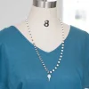 Vintage Milk Glass Necklace
